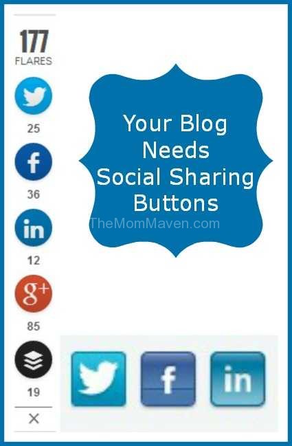 Your blog needs social sharing buttons