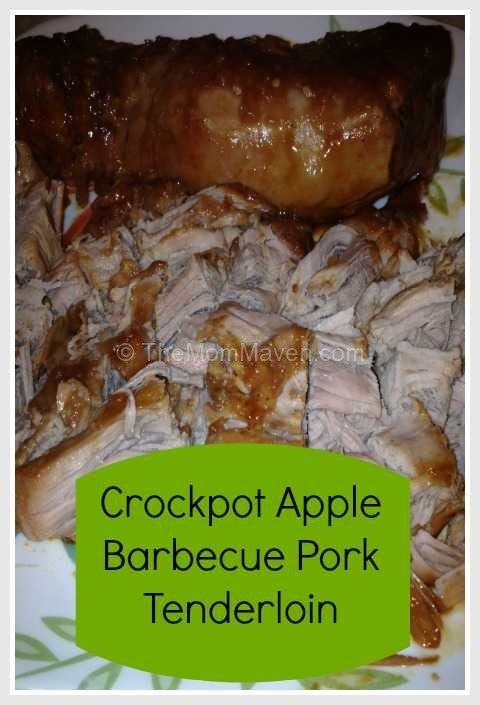 Easy Recipes- Crockpot Apple Barbecue pork Tenderloin 