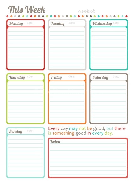 this week time management page