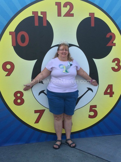 Cindy at Mickey Clock
