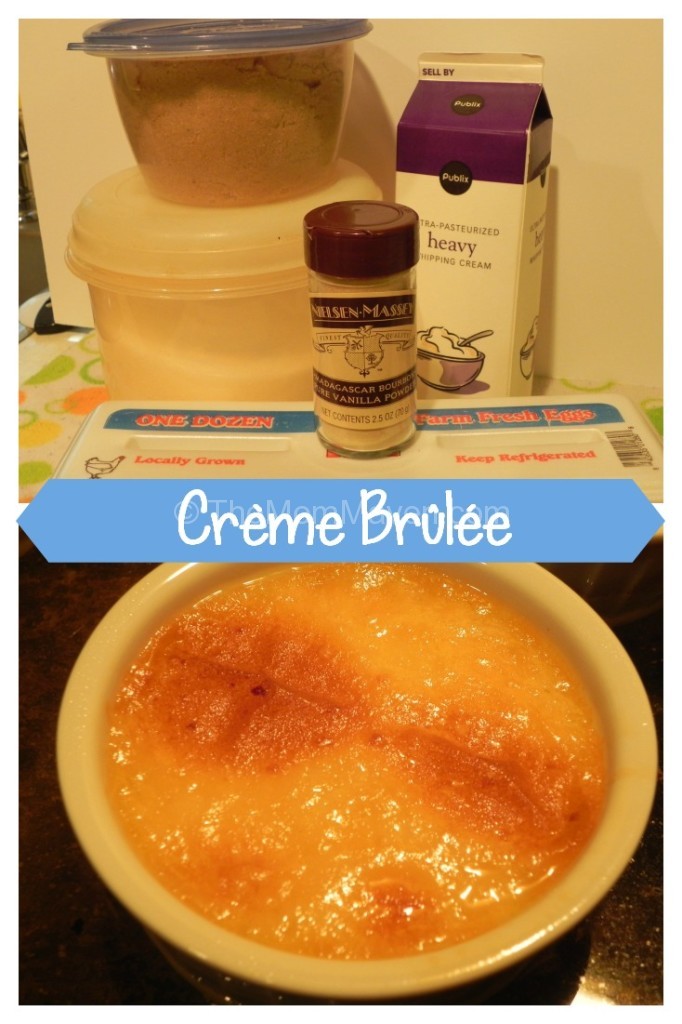 Creme brulee with Nielsen-Massey vanilla TheMomMaven.com