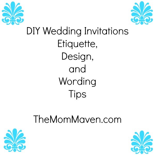DIY Wedding Invitations-TheMomMaven.com