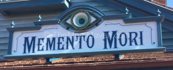 Memento Mori sign at Walt Disney World TheMomMaven.com