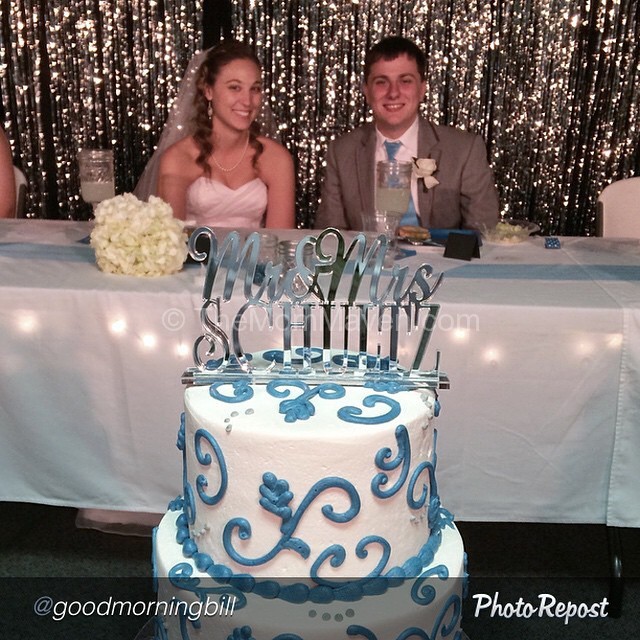 Aaron & Summerwith their Cake