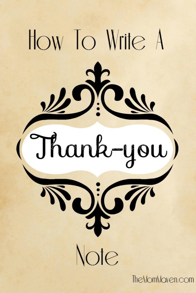 how to write a thank-you note