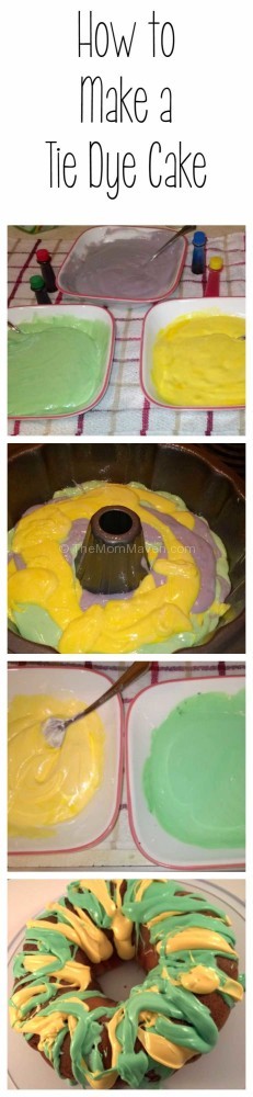 How to Make a Tie Dye Cake 