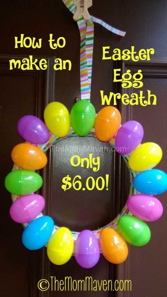 How to make and Easter egg wreath.