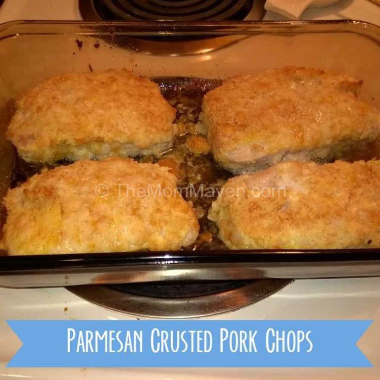Parmesan Crusted Pork Chop Recipe - The Mom Maven