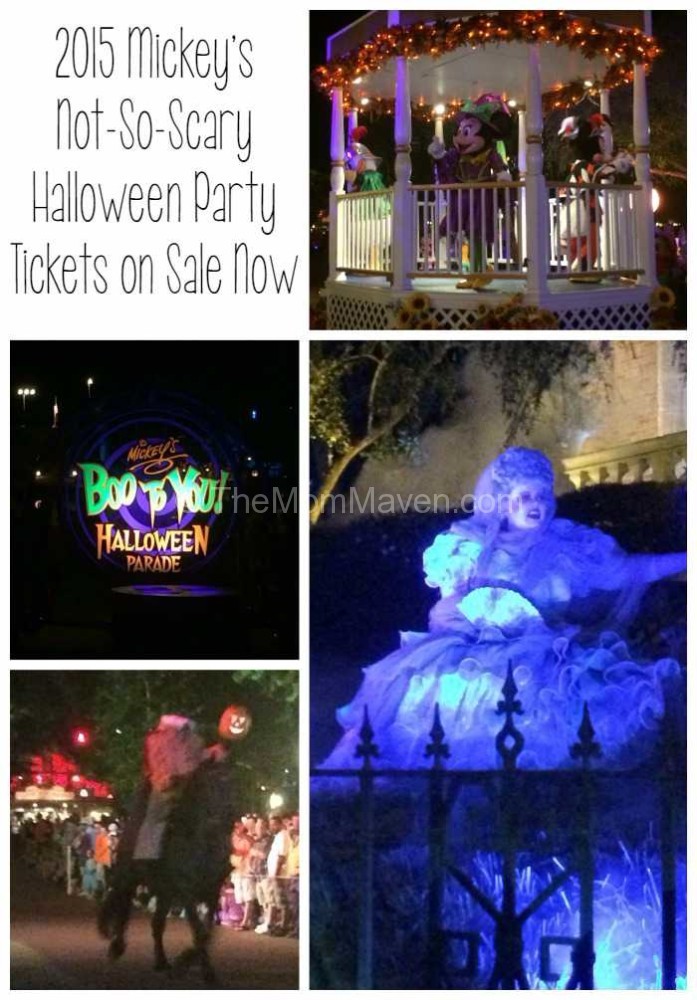 2015 Mickey's Not-so-scary Halloween Party Tickets are on sale now