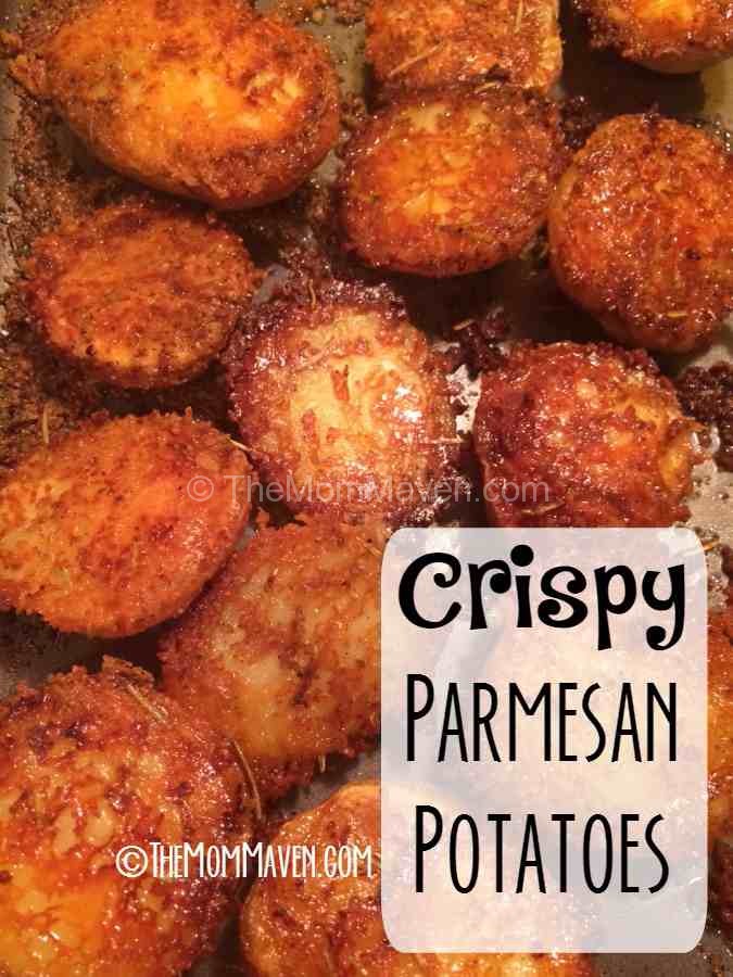 This Easy Crispy Parmesan potatoes Recipe is perfect when paired with grilled meat!
