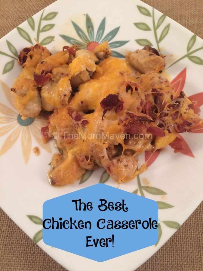 The Best Chicken Casserole Ever-the perfect combination of loaded baked potatoes and chicken with hot sauce you will ever eat.