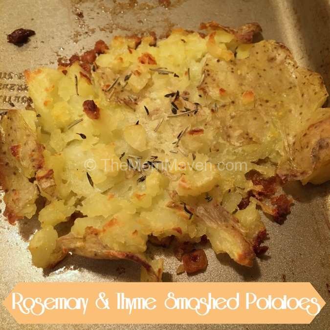 Rosemary and Thyme smashed potatoes