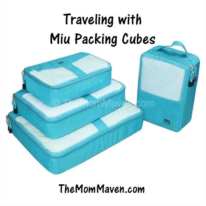Traveling with Miu packing cubes