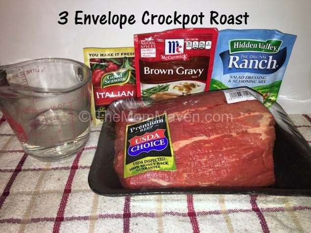 3 envelope crockpot roast a simple meal for the whole family