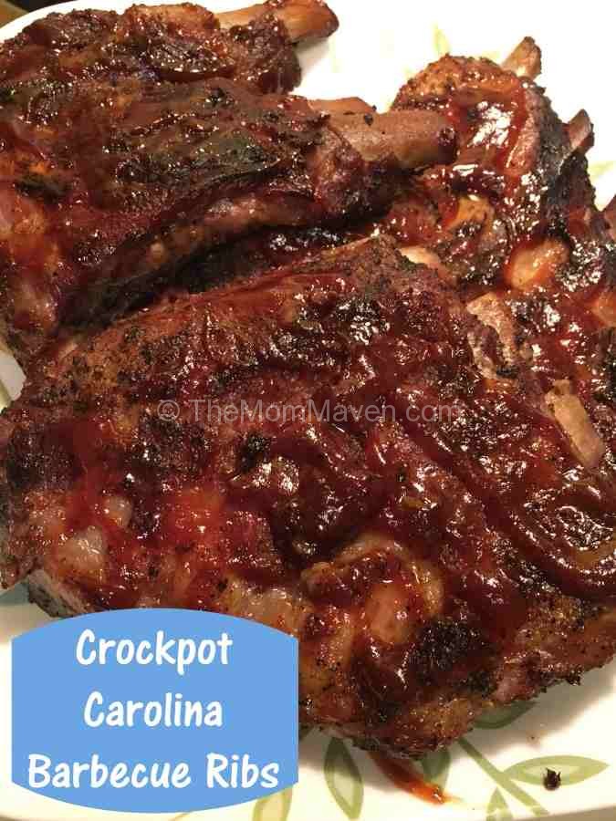 Crockpot Carolina barbecue Ribs