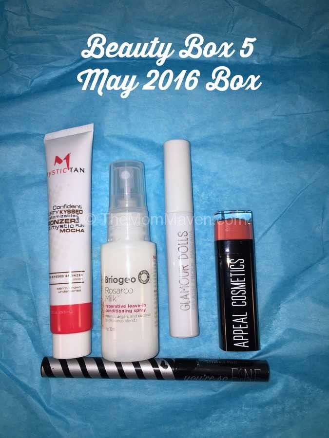 Beauty Box 5 May 2016 subscription box