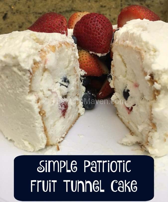 Make this simple Patriotic dessert, a fruit tunnel cake, for your next holiday picnic.