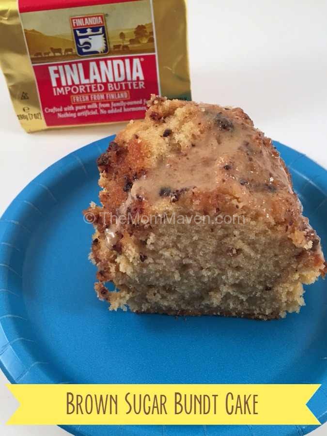 This Brown Sugar Bundt Cake made with imported Finlandia Butter is a light and delicious treat for your family.