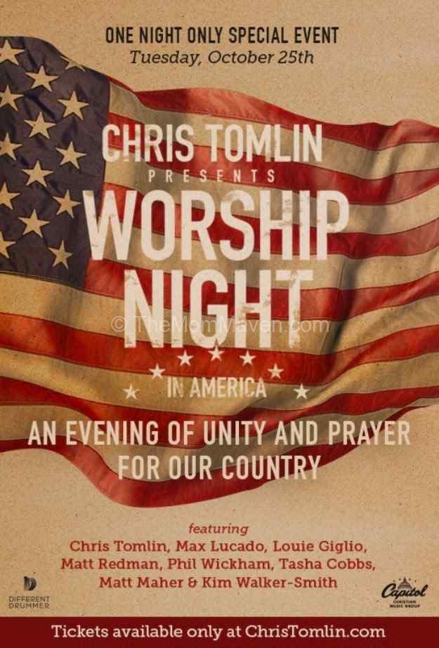 Worship Night in America with Chris Tomlin October 25th