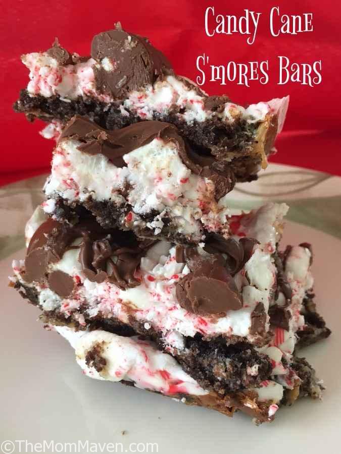 These Candy Cane S'mores Bars taste like Christmas.