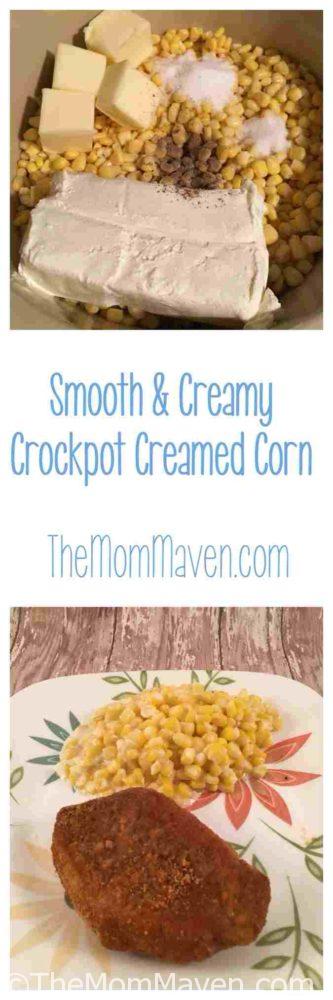 Smooth and Creamy Crockpot Creamed Corn is an easy dump recipe you can make in just 3 hours!