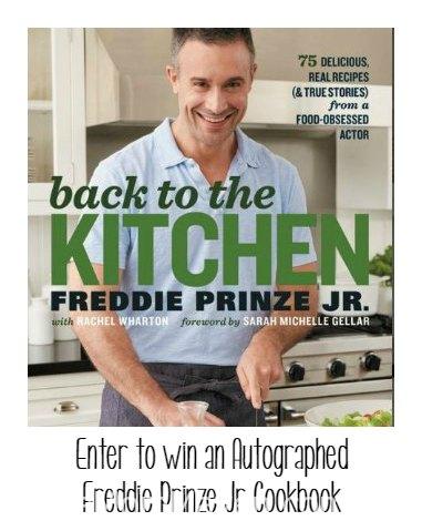 Enter to win this autographed Freddie Prinze Jr Cookbook.