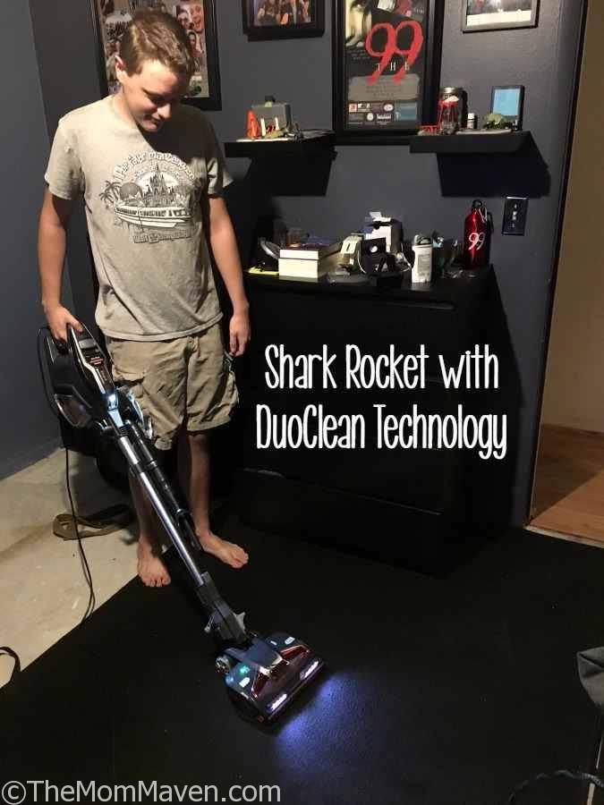 Even the kids will want to clean with the Shark Rocket with DuoClean Technology