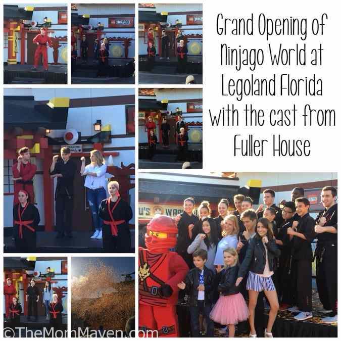 Grand opening of Ninjago World at Legoland Florida with the cast of Fuller House