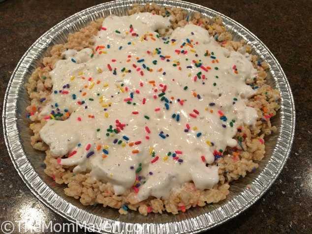 Perfect for Spring, this Sprinkles Ice Cream Pie recipe is easy and delicious.