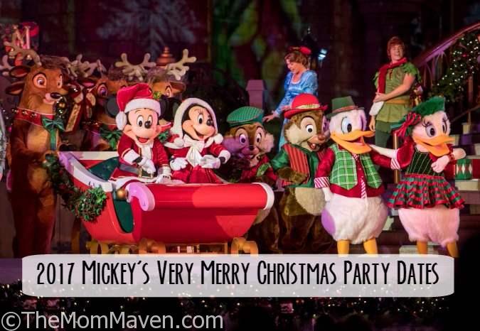 The 2017 dates for Mickey's Very Merry Christmas Party have been announced for Walt Disney World Magic Kingdom!