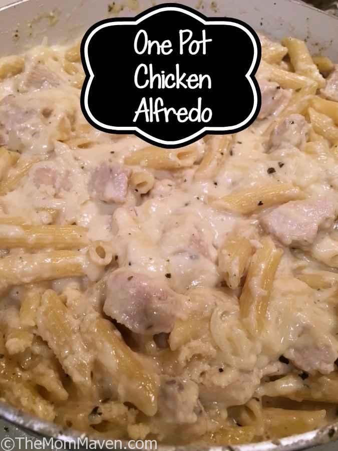 This one pot Chicken Alfredo recipe is delicious and fairly easy to make.