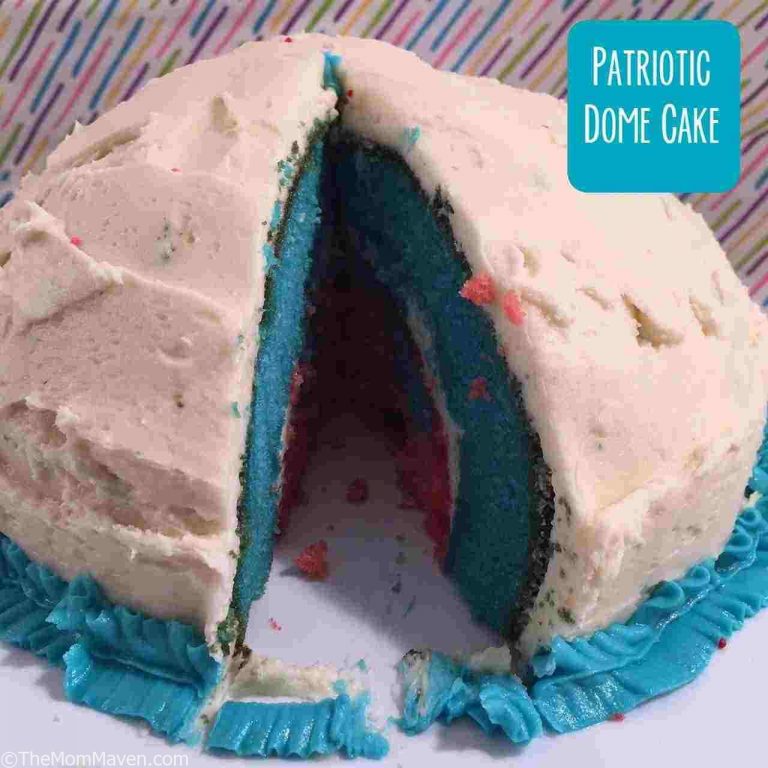 This Patriotic Dome Cake recipe is easy to make with the Betty Crocker Bake'n Fill 4 Piece Bake Set