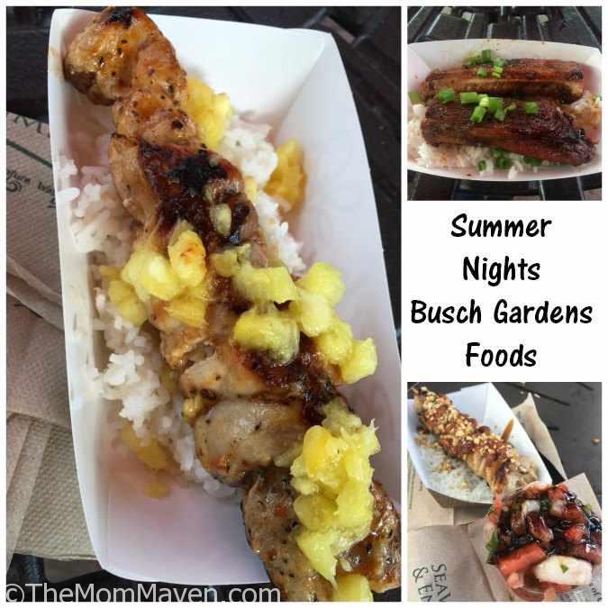 Our Visit to Busch Gardens Summer Nights food choices