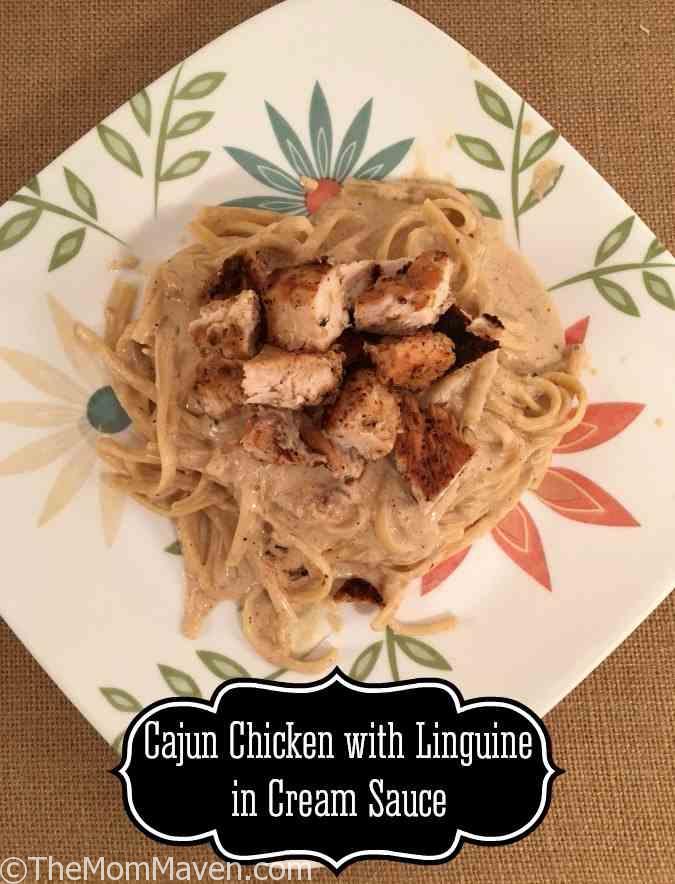 This easy Cajun chicken with Linguine in Cream Sauce recipe is a well balanced, spicy dish.