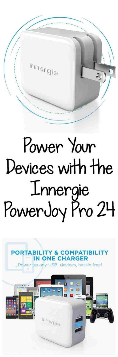 The Innergie PowerJoy Pro 24 is Always Ready to Hit The Road! This dual-port 2.4A USB wall charger handles any power supply between 100-240 AC.