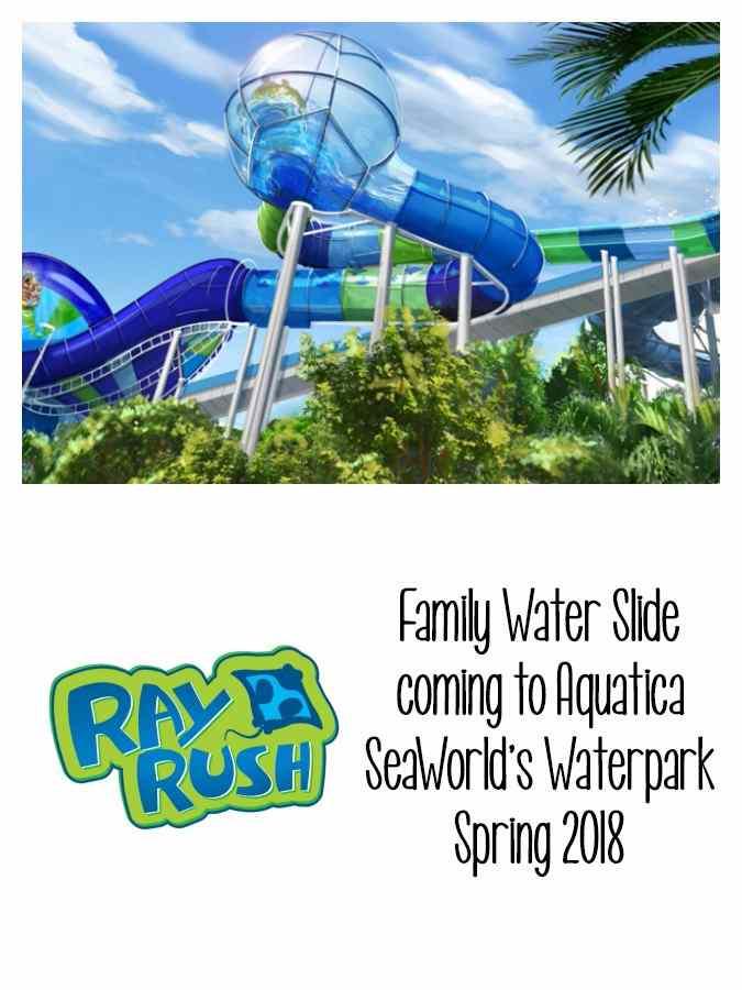 At nearly 60 feet tall, Ray Rush at Aquatica is where family and friends can take on three exciting thrills as they slide, splash and soar like never before.