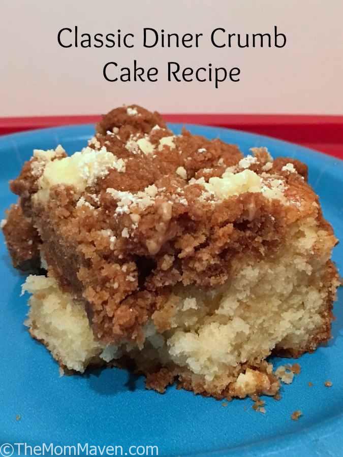 Classic Diner Crumb Cake recipe from Cake,I Love You. This cookbook offers foolproof cake-making advice for beginning bakers and master mixers alike.