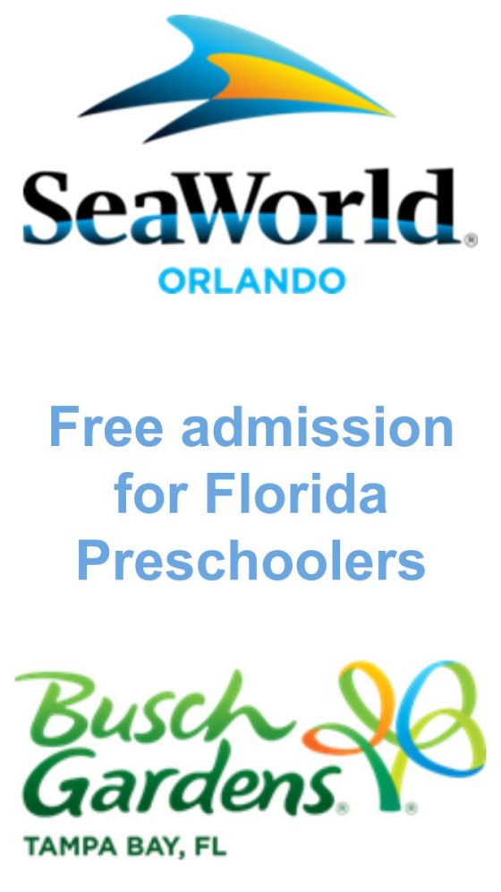 SeaWorld Orlando and Busch Gardens Tampa Offer Free Admission for Florida Preschoolers in 2018