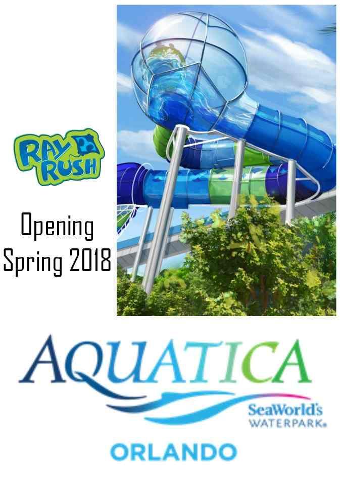 Ray Rush at Aquatica, SeaWorld's Water Park will open Spring 2018!
