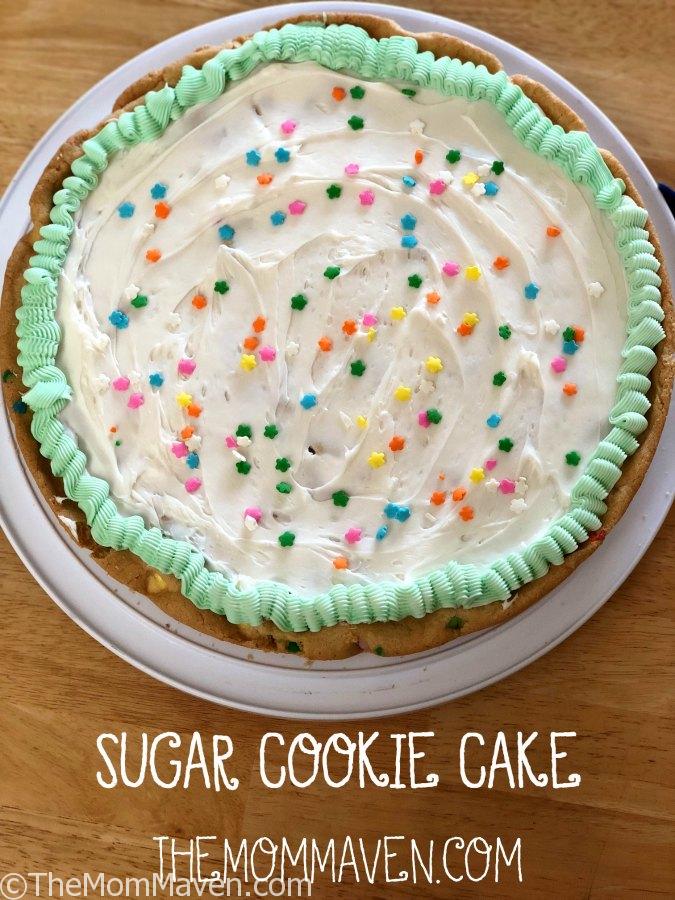 Look no further for a sweet spring treat. This easy Sugar Cookie Cake is perfect for any spring gathering or celebration.