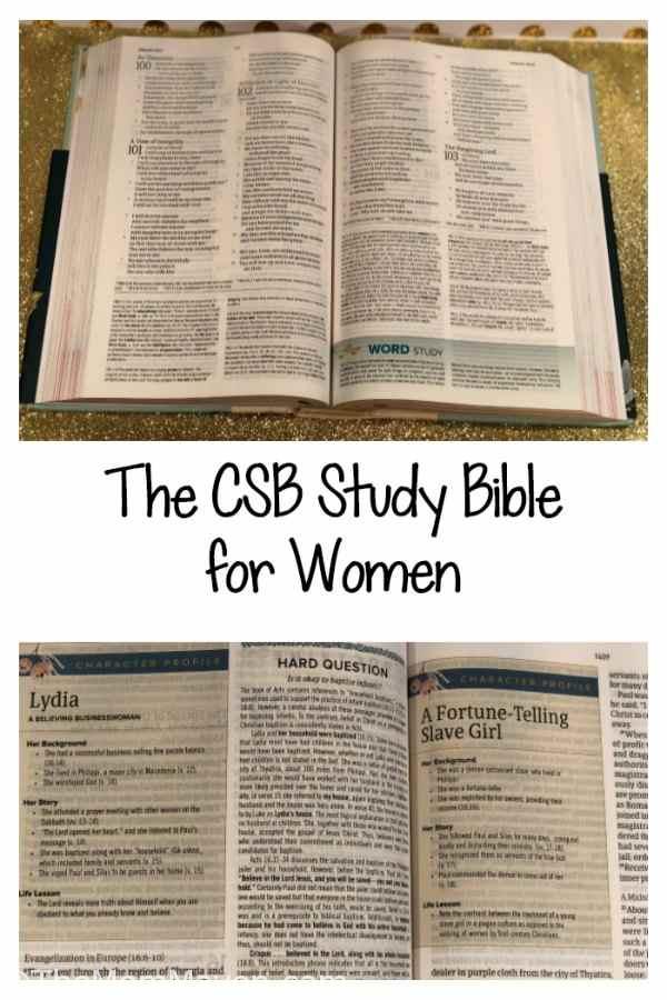 The CSB Study Bible for Women will equip you to reach deep into God’s Word. In the CSB Study Bible for Women, you'll join a host of other women, all academically trained in the original languages of the Bible and passionate about God’s Word, for an intimately deep dive into Scripture that will equip you to unlock the riches and majesty of His Word, and ignite a passion to mentor others in your life to do the same.