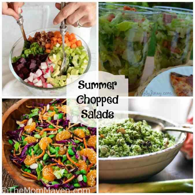 Looking for some new, refreshing summer side dishes and salads? Here are 14 summer coleslaw and chopped salad recipes for you to enjoy.. #recipes #summerrecipes #coleslawrecipe #choppedsalads