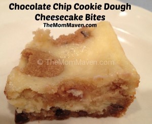 Chocolate Chip Cookie Dough Cheesecake Bites