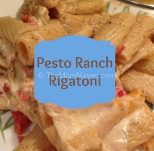 Easy Recipes-Pesto Ranch Rigatoni
