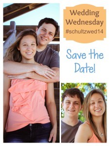Wedding Wednesday save the date