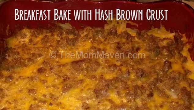 Breakfast Bake with Hash Brown Crust - The Mom Maven