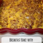 For a hearty breakfast make this breakfast bake with hash brown crust