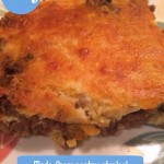 Easy Cheeseburger Pie made from pantry staples.