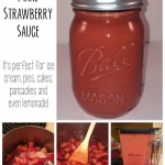 How to make strawberry sauce.
