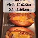 Baked BBQ Chicken sandwiches